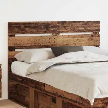 vidaXL Fejtámla fejtámlával Öreg fa 150 cm Faanyag