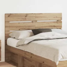 vidaXL Fejtámla fejtámlával Artisan tölgy 140 cm Faanyag