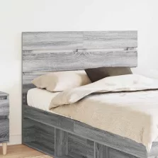 vidaXL Fejtámla fejtámlával Szürke Sonoma 135 cm Faanyag
