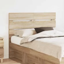 vidaXL Fejtámla fejtámlával Sonoma tölgy 120 cm Faanyag