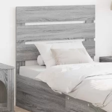 vidaXL Fejtámla fejtámlával Szürke Sonoma 100 cm Faanyag