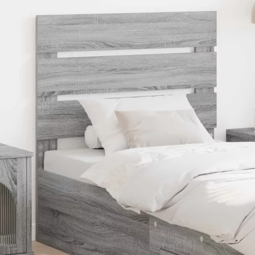 vidaXL Fejtámla fejtámlával Szürke Sonoma 100 cm Faanyag
