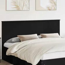 vidaXL Fejtámla fejtámlával Fekete tölgy 180 cm Faanyag