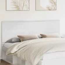 vidaXL Fejtámla fejtámlával Fényes Fehér 180 cm Faanyag