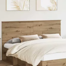 vidaXL Fejtámla fejtámlával Artisan tölgy 180 cm Faanyag