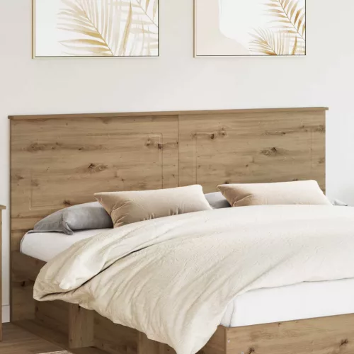 vidaXL Fejtámla fejtámlával Artisan tölgy 180 cm Faanyag