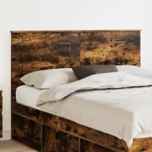   vidaXL Fejtámla fejtámlával Füstölt tölgy 150 cm Faanyag