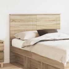 vidaXL Fejtámla fejtámlával Sonoma tölgy 135 cm Faanyag