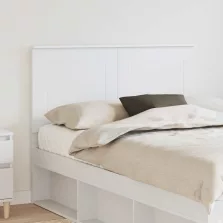 vidaXL Fejtámla fejtámlával Fehér 120 cm Faanyag