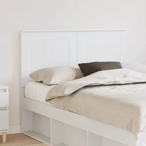 vidaXL Fejtámla fejtámlával Fehér 120 cm Faanyag