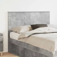 vidaXL Fejtámla fejtámlával Beton Szürke 120 cm Faanyag