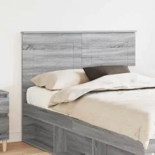 vidaXL Fejtámla fejtámlával Szürke Sonoma 120 cm Faanyag