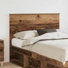 vidaXL Fejtámla fejtámlával Öreg fa 120 cm Faanyag