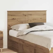 vidaXL Fejtámla fejtámlával Artisan tölgy 120 cm Faanyag