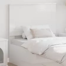 vidaXL Fejtámla fejtámlával Fényes Fehér 90 cm Faanyag
