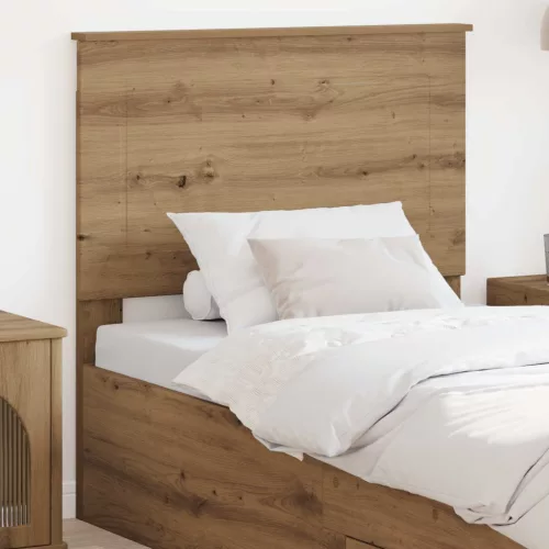 vidaXL Fejtámla fejtámlával Artisan tölgy 90 cm Faanyag