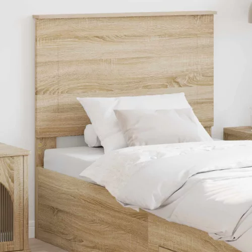 vidaXL Fejtámla fejtámlával Sonoma tölgy 75 cm Faanyag