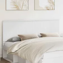 vidaXL Fejtámla fejtámlával Fehér 180 cm Faanyag