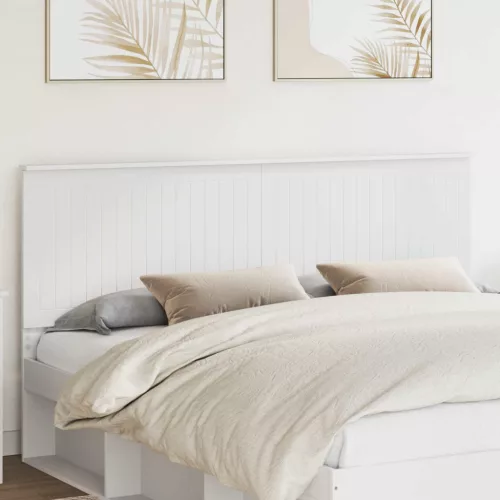 vidaXL Fejtámla fejtámlával Fehér 180 cm Faanyag