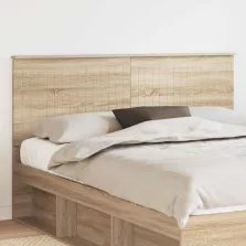 vidaXL Fejtámla fejtámlával Sonoma tölgy 160 cm Faanyag