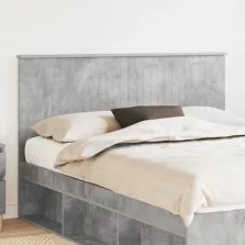 vidaXL Fejtámla fejtámlával Beton Szürke 150 cm Faanyag