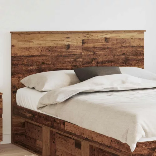 vidaXL Fejtámla fejtámlával Öreg fa 140 cm Faanyag