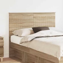 vidaXL Fejtámla fejtámlával Sonoma tölgy 135 cm Faanyag