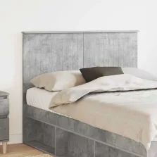 vidaXL Fejtámla fejtámlával Beton Szürke 135 cm Faanyag