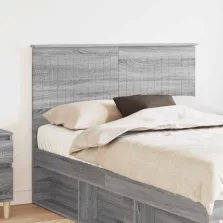 vidaXL Fejtámla fejtámlával Szürke Sonoma 135 cm Faanyag