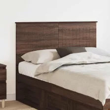 vidaXL Fejtámla fejtámlával Barna Tölgy 120 cm Faanyag
