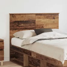 vidaXL Fejtámla fejtámlával Öreg fa 120 cm Faanyag