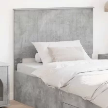 vidaXL Fejtámla fejtámlával Beton Szürke 100 cm Faanyag