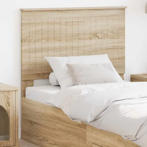 vidaXL Fejtámla fejtámlával Sonoma tölgy 90 cm Faanyag