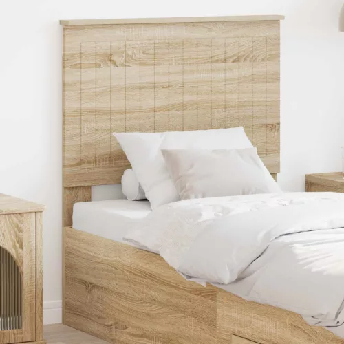 vidaXL Fejtámla fejtámlával Sonoma tölgy 80 cm Faanyag