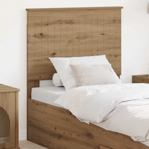 vidaXL Fejtámla fejtámlával Artisan tölgy 80 cm Faanyag