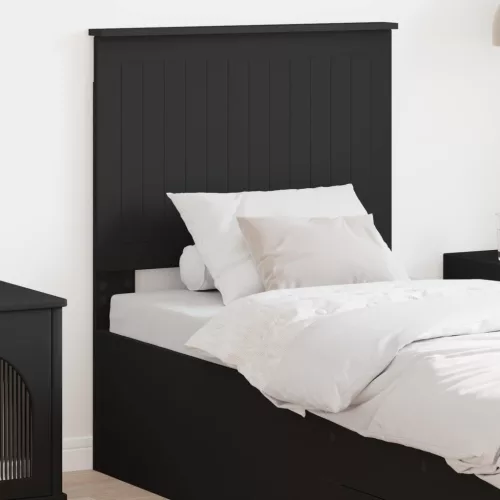 vidaXL Fejtámla fejtámlával Fekete tölgy 75 cm Faanyag