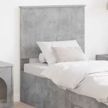 vidaXL Fejtámla fejtámlával Beton Szürke 75 cm Faanyag