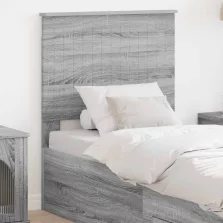 vidaXL Fejtámla fejtámlával Szürke Sonoma 75 cm Faanyag