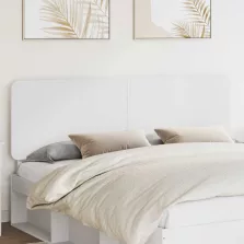 vidaXL Fejtámla fejtámlával Fehér 180 cm Faanyag