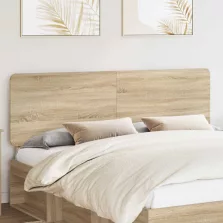 vidaXL Fejtámla fejtámlával Sonoma tölgy 180 cm Faanyag