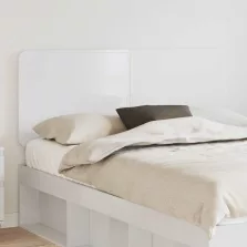 vidaXL Fejtámla fejtámlával Fényes Fehér 150 cm Faanyag