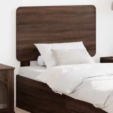 vidaXL Fejtámla fejtámlával Barna Tölgy 90 cm Faanyag