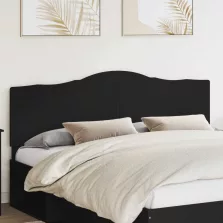 vidaXL Fejtámla fejtámlával Fekete tölgy 200 cm Faanyag