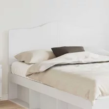 vidaXL Fejtámla fejtámlával Fehér 160 cm Faanyag