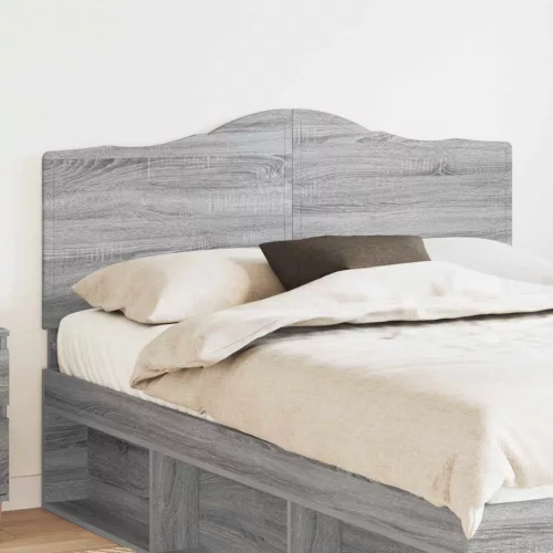 vidaXL Fejtámla fejtámlával Szürke Sonoma 140 cm Faanyag