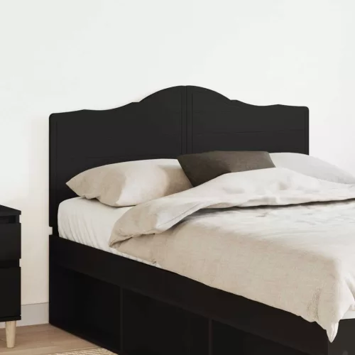 vidaXL Fejtámla fejtámlával Fekete tölgy 120 cm Faanyag