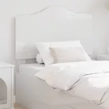 vidaXL Fejtámla fejtámlával Fényes Fehér 90 cm Faanyag