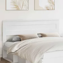 vidaXL Fejtámla fejtámlával Fehér 180 cm Faanyag