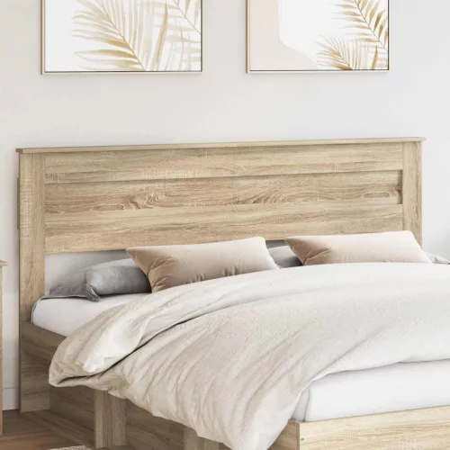 vidaXL Fejtámla fejtámlával Sonoma tölgy 180 cm Faanyag