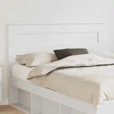 vidaXL Fejtámla fejtámlával Fehér 160 cm Faanyag